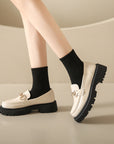 Vintage zachte loafers voor dames