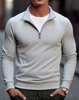 Herfstheren sweatshirts met kwartrits