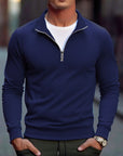 Herfstheren sweatshirts met kwartrits