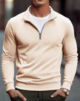 Herfstheren sweatshirts met kwartrits