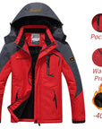 Windbreaker Plus Dikke Warme Winddichte Bontjassen
