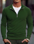 Herfstheren sweatshirts met kwartrits