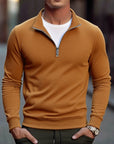 Herfstheren sweatshirts met kwartrits
