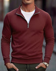 Herfstheren sweatshirts met kwartrits