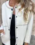 Dames vest met knoopjes