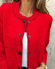 Dames vest met knoopjes