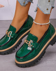 Vintage zachte loafers voor dames