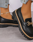 Vintage zachte loafers voor dames