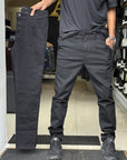 Heren slim-fit casual effen broek