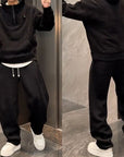 Stijlvolle set van 2 stuks met hoodie en wijde broek voor heren