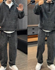 Stijlvolle set van 2 stuks met hoodie en wijde broek voor heren