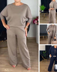 Elegante lange cardigan, top en broek, 3-delige set