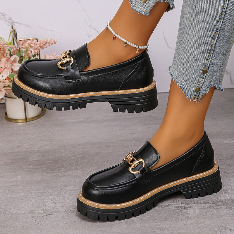 Vintage zachte loafers voor dames 
