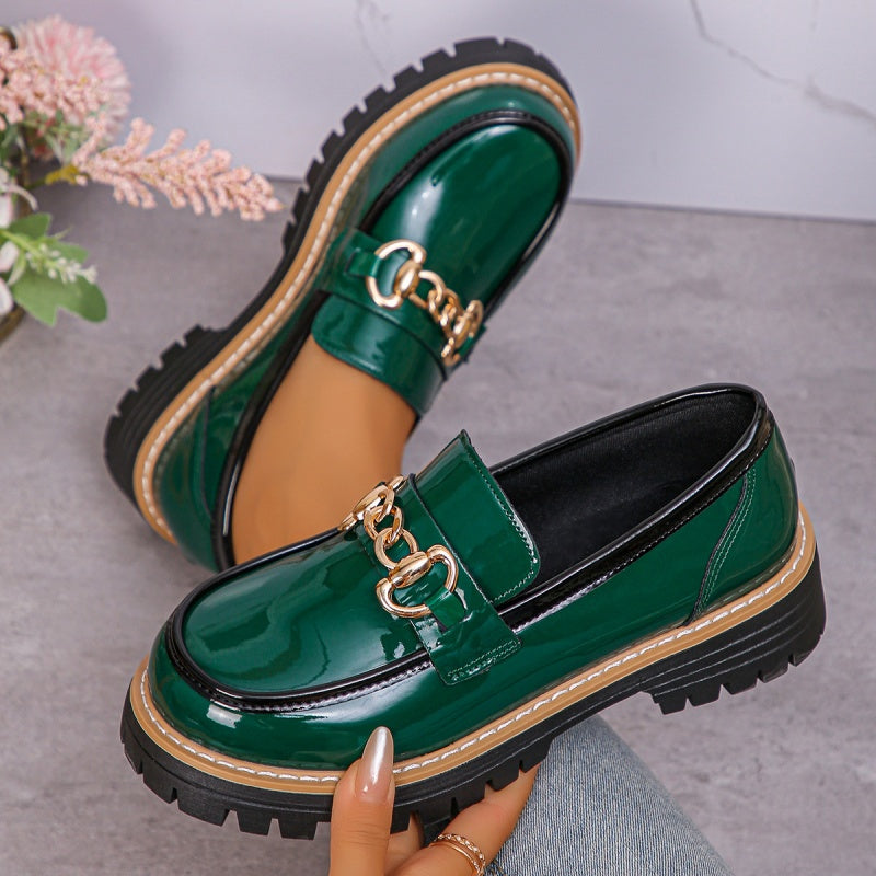 Vintage zachte loafers voor dames 